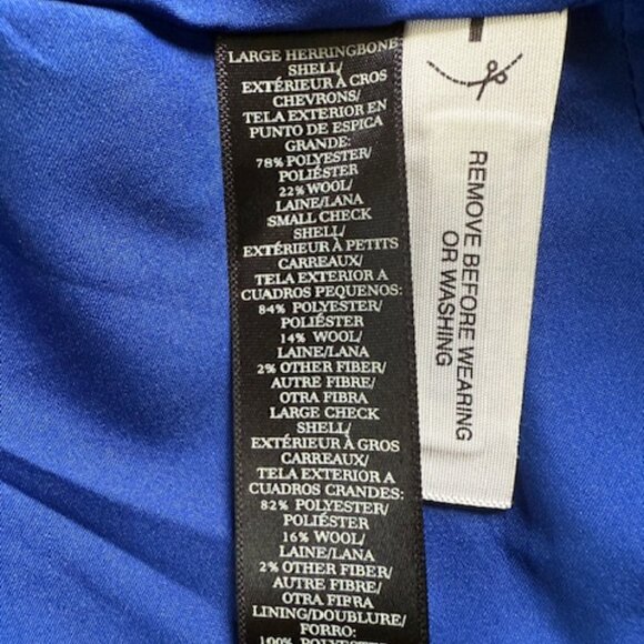 Ann Taylor Women's Black White Plaid Houndstooth Wool Blend Skirt Suit 12 NWT - Picture 12 of 16